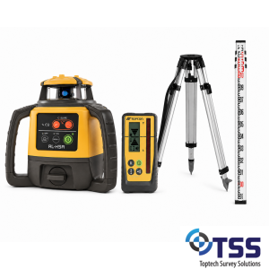 Topcon RL-H5A Laser Level with LS-100D Digital mm Receiver + Tripod and Staff