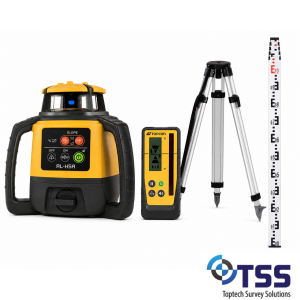 Topcon RL-H5A Laser Level  with LS-100D Digital mm Receiver + Tripod and Staff