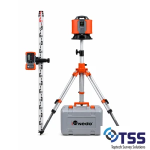 Universal Squaring Laser complete LINUS 1 HV with Digital receiver + Elevating Tripod and Staff